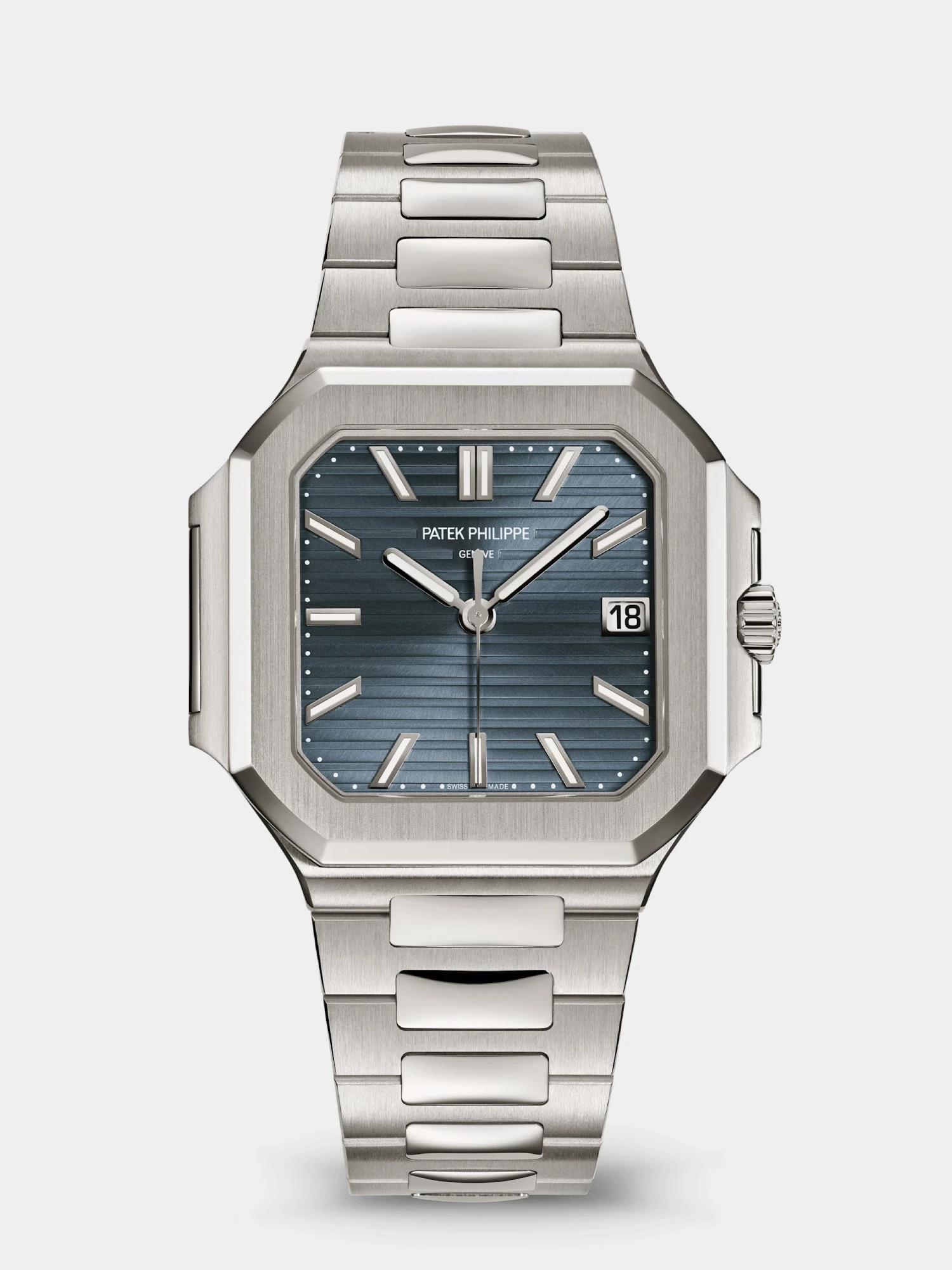 Patek Philippe Cubitus featuring a Royal Blue Dial